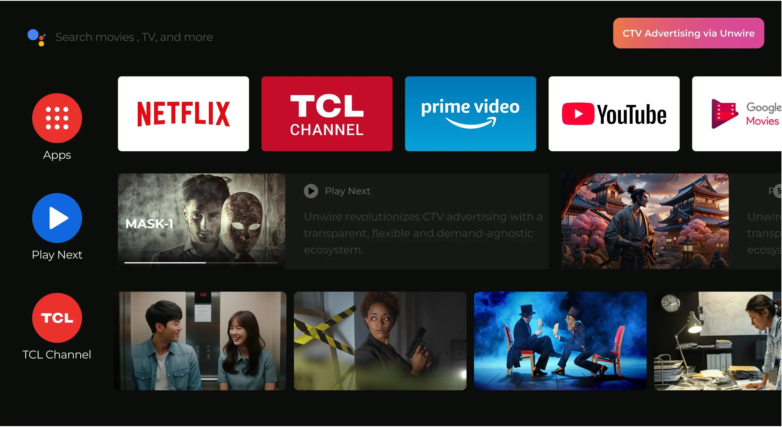CTV advertising platform analytics dashboard