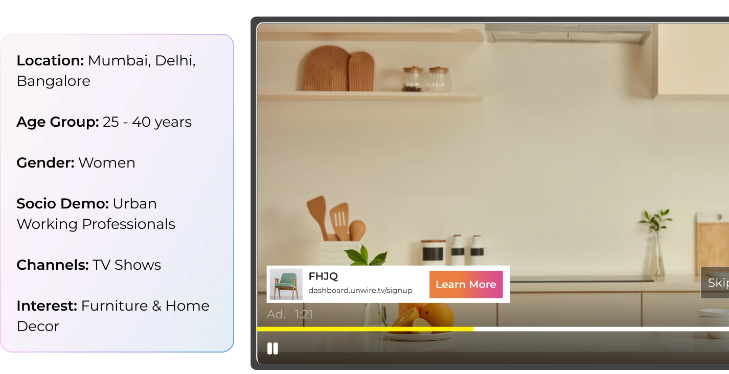 Demographic-based CTV ad targeting system